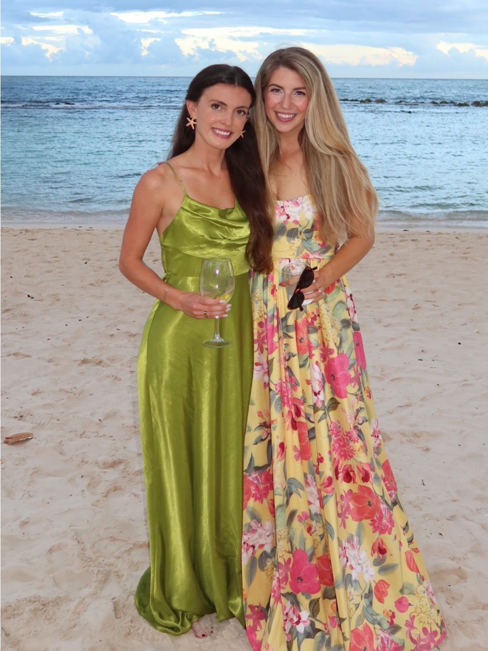 House of Harlow 1960 Lime Green Satin One-Shoulder Maxi Dress - Picture 4 of 5